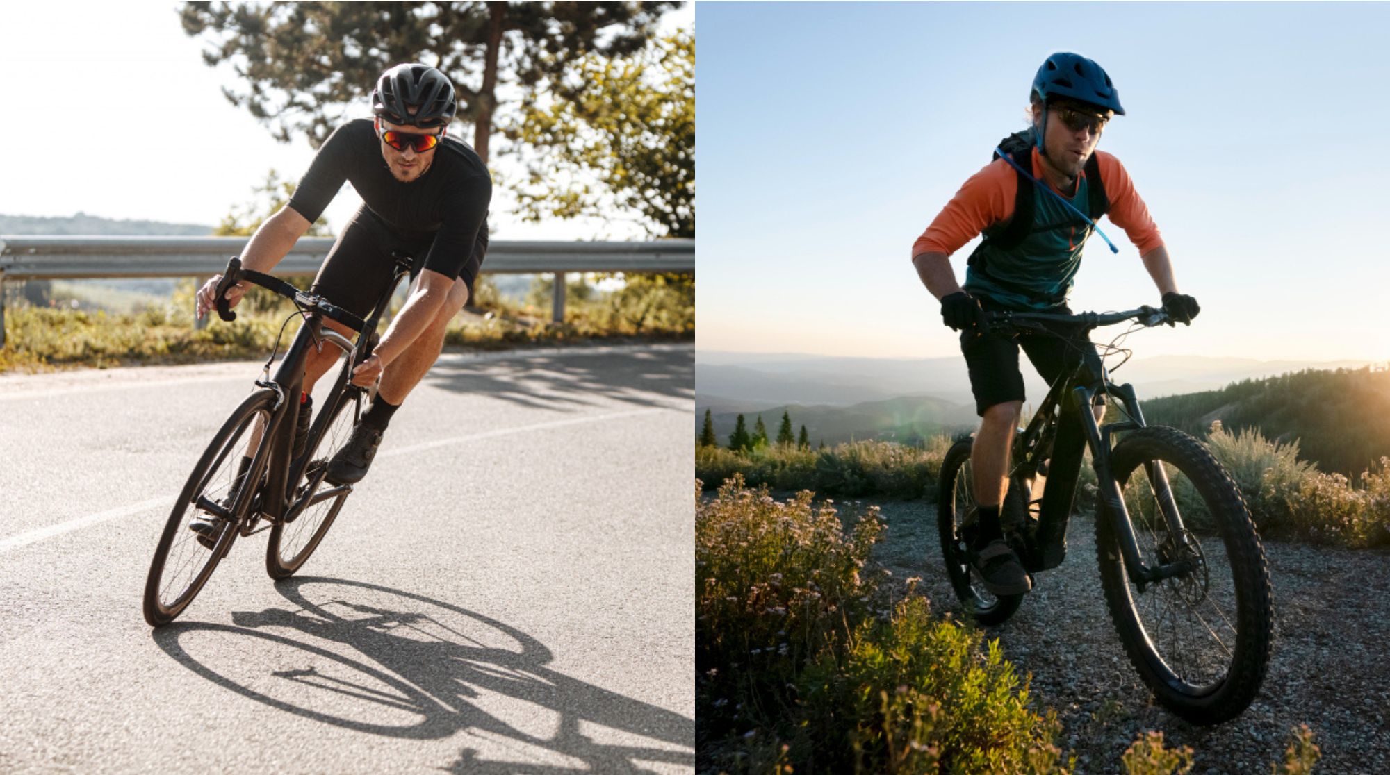 Deux cyclistes sur leur velo